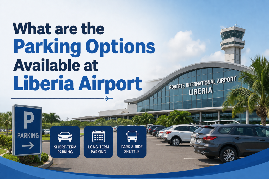 What are the parking options available at Liberia airport